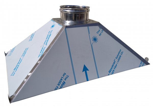 CAPPA INOX PER ASPIRAZIONE