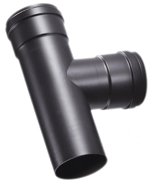 RACCORDO A T 90°  ACCIAIO NERO LINEA PESANTE